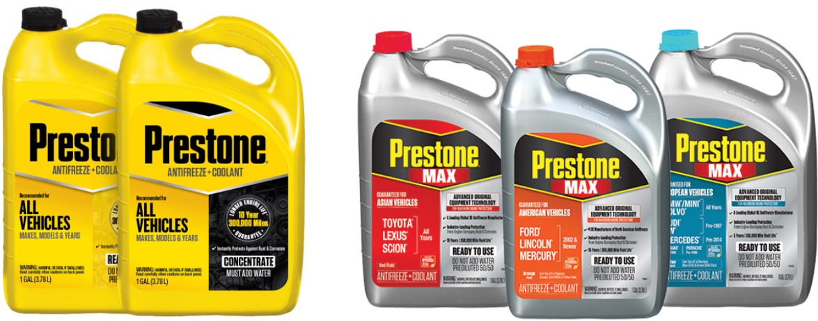 Prestone Antifreeze and Coolant Products Prestone Antifreeze and Coolant Products Image