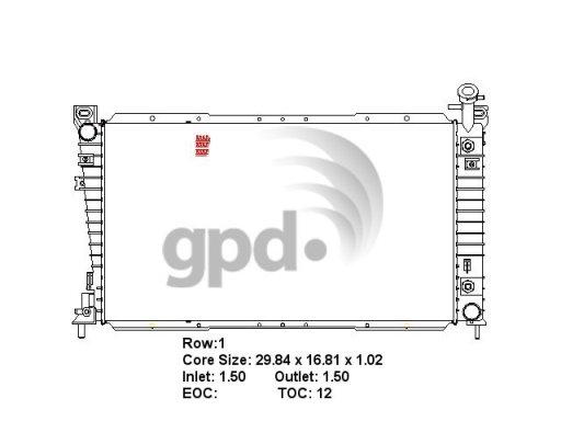 Global Parts Distributors 1609  product image 1 of 1