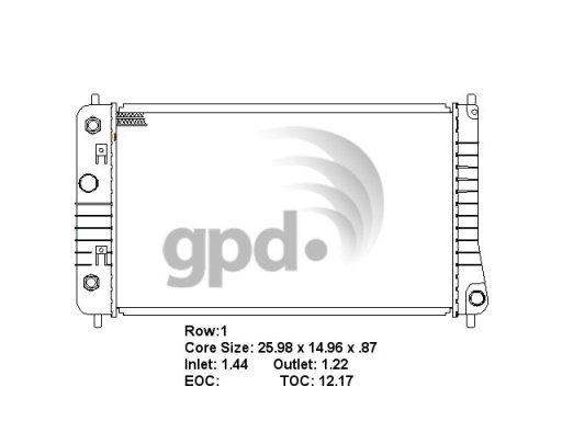 Global Parts Distributors 1687  product image 1 of 1