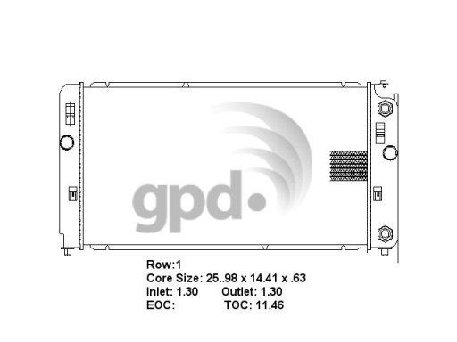 Global Parts Distributors 2520 Global Parts Distributors 2520 product image 1 of 1