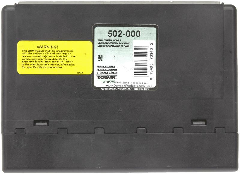 Dorman 502000 Body Control Module product image 2 of 2