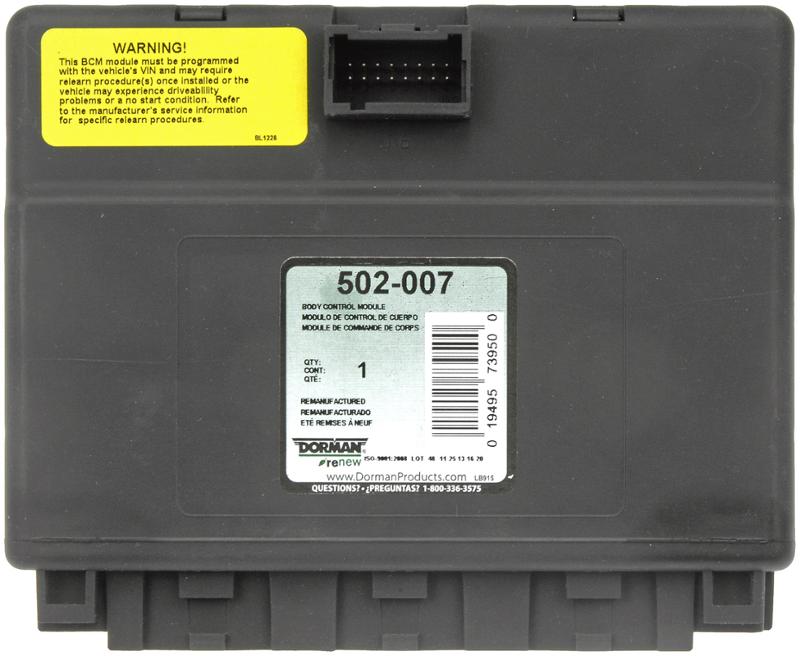 Dorman 502007 Body Control Module product image 2 of 6
