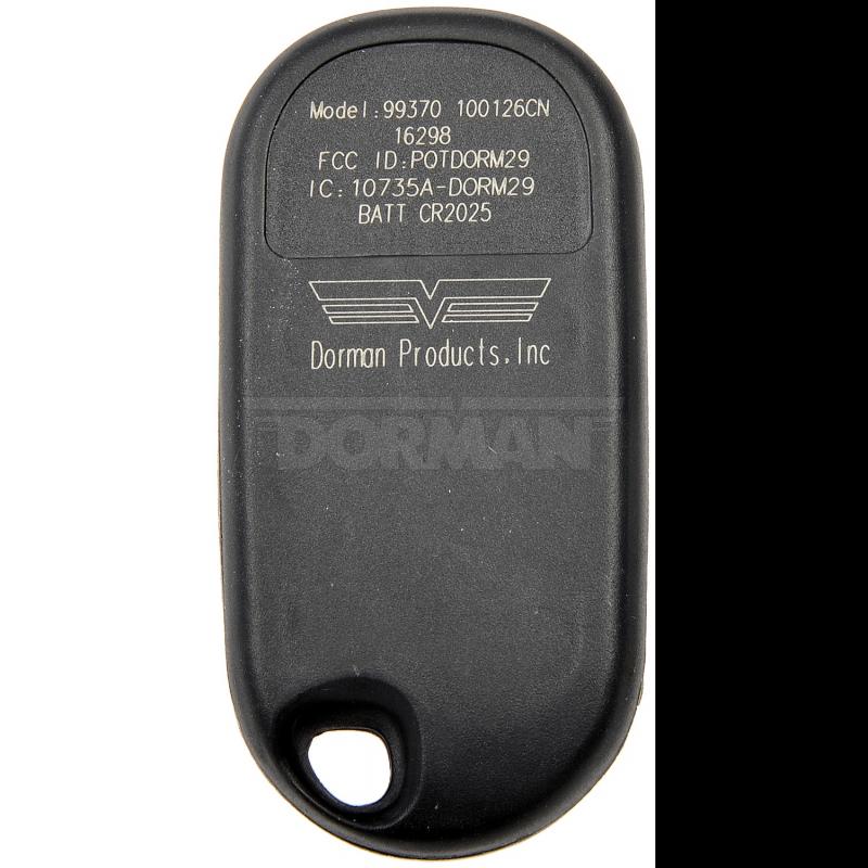 Dorman 99370 - Key Fob Dorman 99370 Key Fob product image 1 of 4