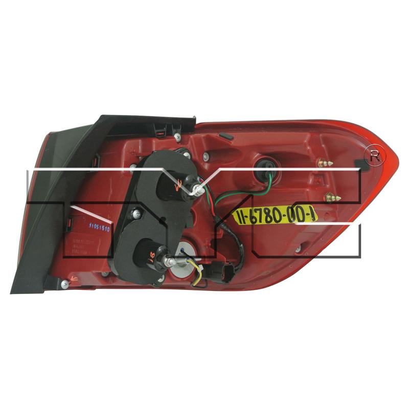 TYC 116780009 Tail Light Assembly product image 2 of 6