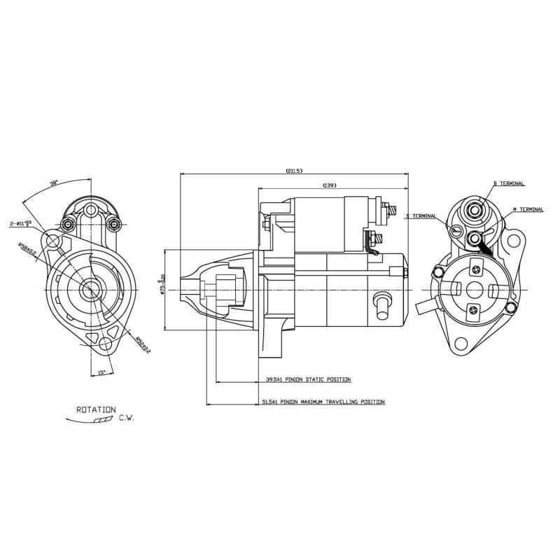 TYC 117746 - Starter Motor TYC 117746 Starter Motor product image 1 of 1