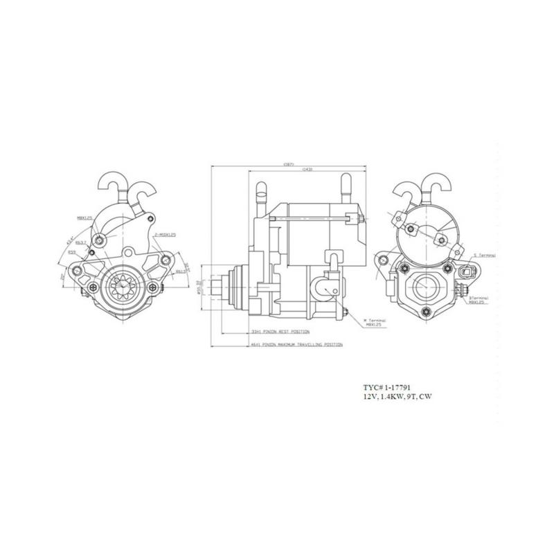 TYC 117791 Starter Motor product image 4 of 4