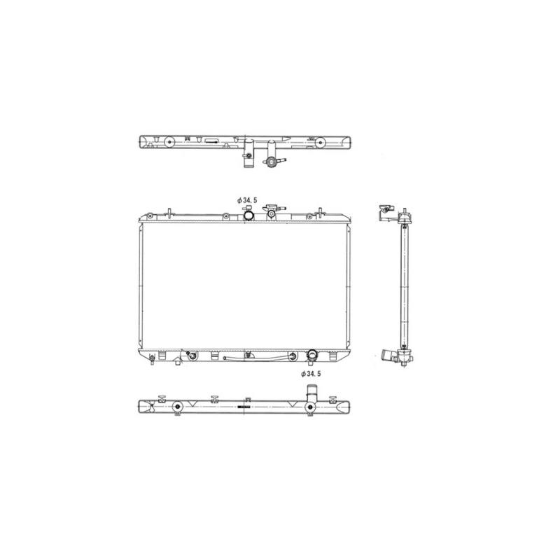TYC 13024 - Radiator Assembly TYC 13024 Radiator product image 1 of 3