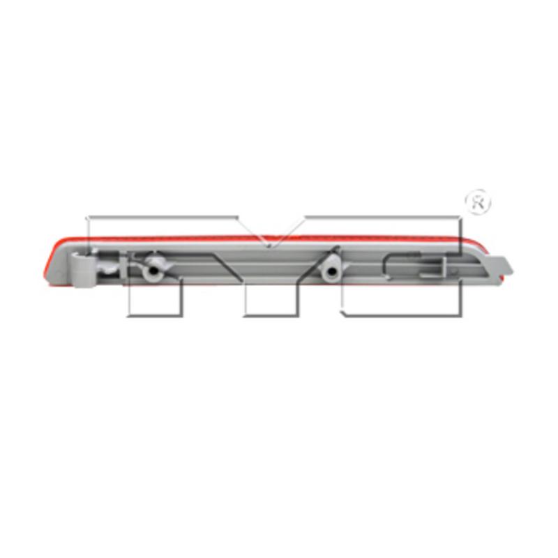 TYC 17543800 Reflector Assembly product image 2 of 2