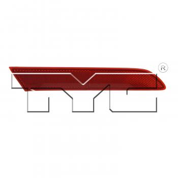 TYC 17544000 Reflector Assembly product image 2 of 2