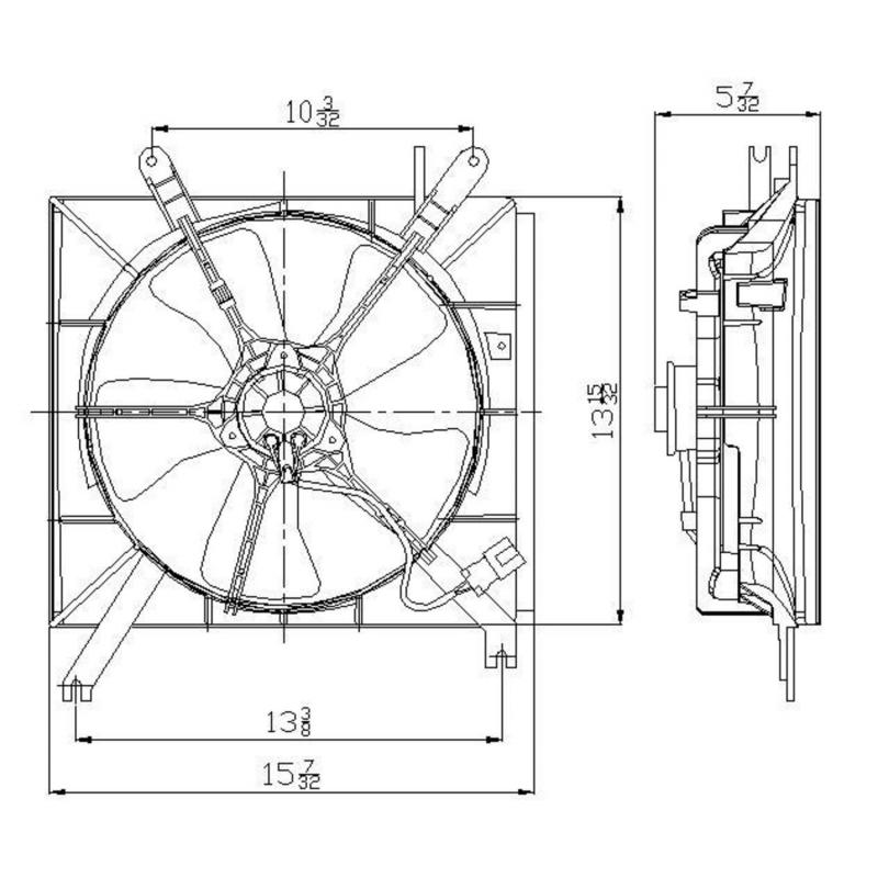 TYC 600040 Engine Cooling Fan Assembly product image 4 of 4