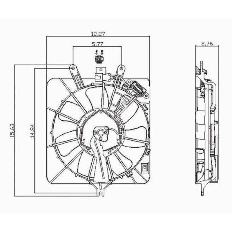 TYC 611010 - A/C Condenser Fan Assembly TYC 611010 A/C Condenser Fan Assembly product image 1 of 4