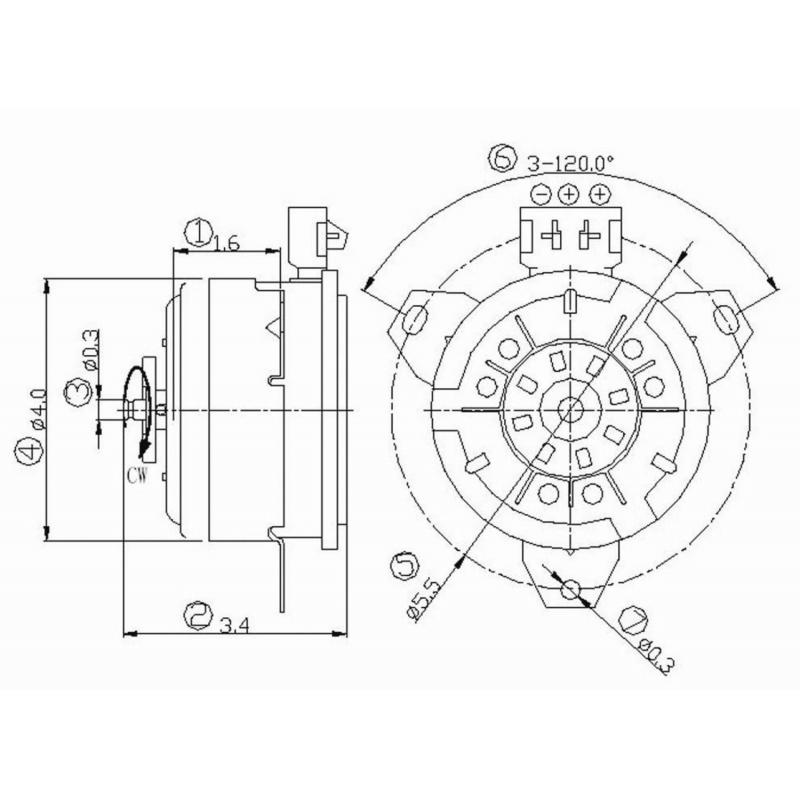 TYC 630690 Engine Cooling Fan Motor product image 1 of 1