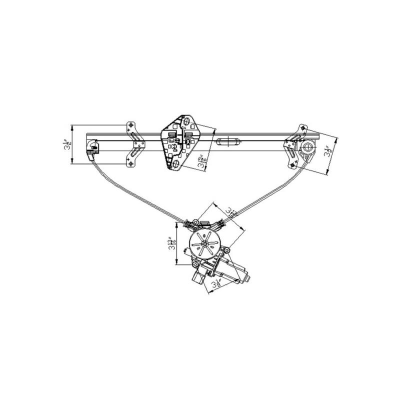 TYC 660064 - Power Window Motor and Regulator Assembly TYC 660064 Power Window Motor and Regulator Assembly product image 1 of 1