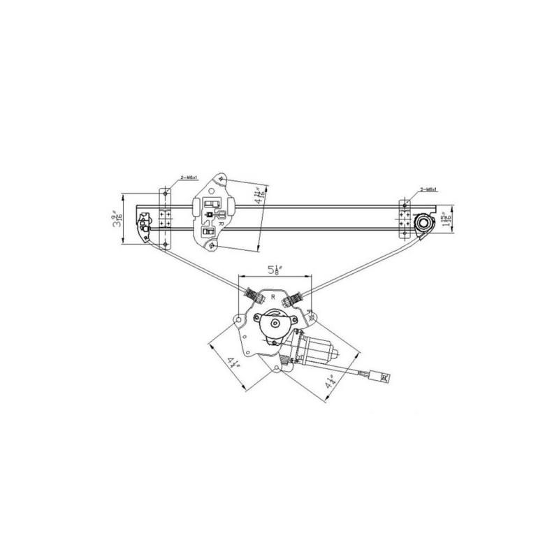 TYC 660071 Power Window Motor and Regulator Assembly product image 1 of 1