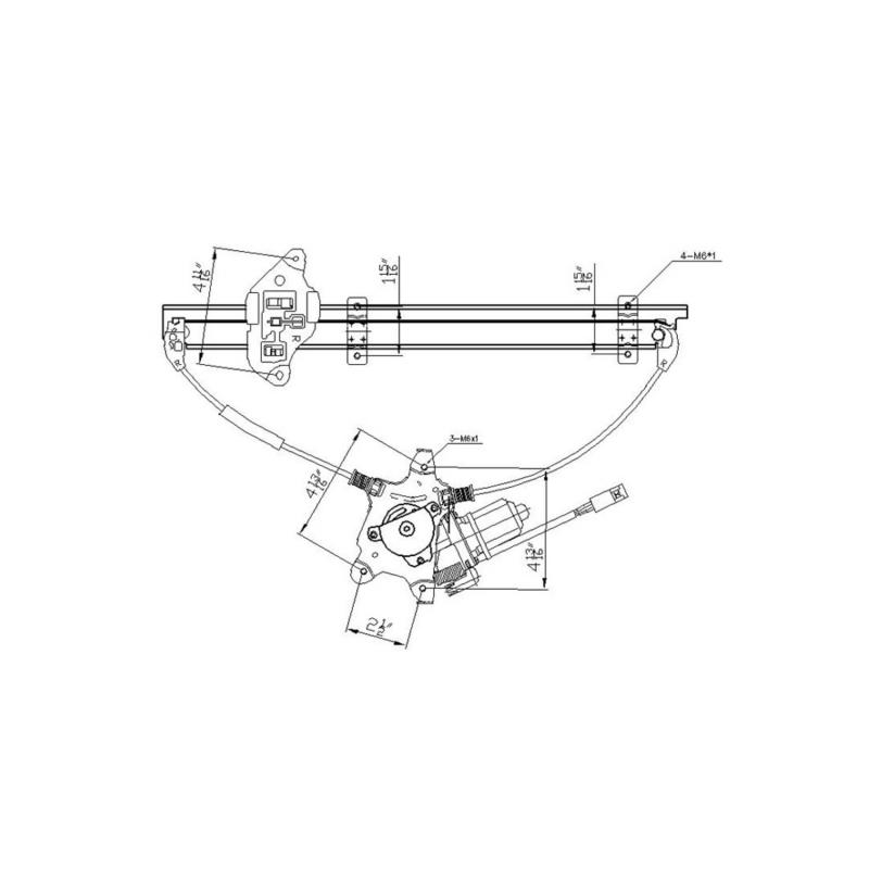 TYC 660073 - Power Window Motor and Regulator Assembly TYC 660073 Power Window Motor and Regulator Assembly product image 1 of 1