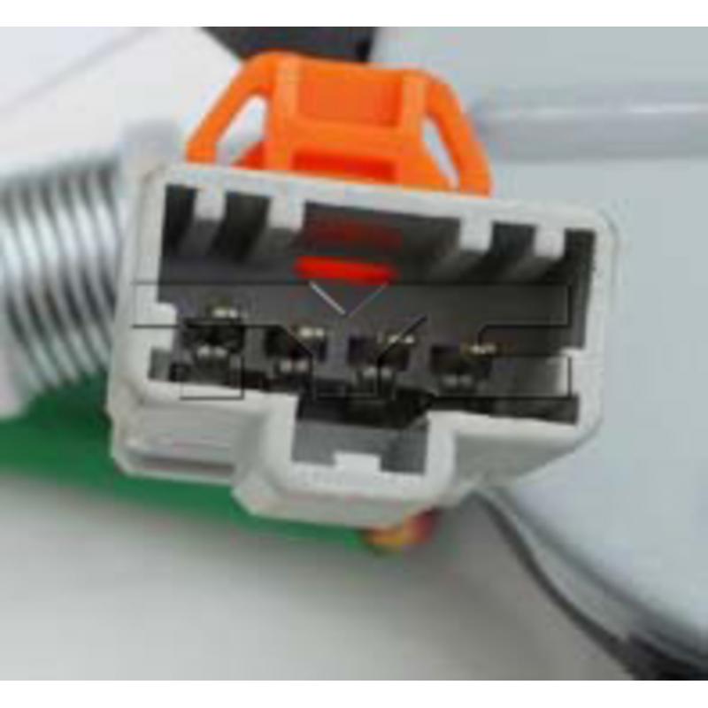 TYC 660106 Power Window Motor and Regulator Assembly product image 3 of 4
