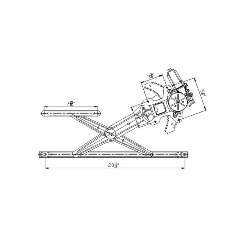 TYC 660112 Power Window Motor and Regulator Assembly product image 1 of 1