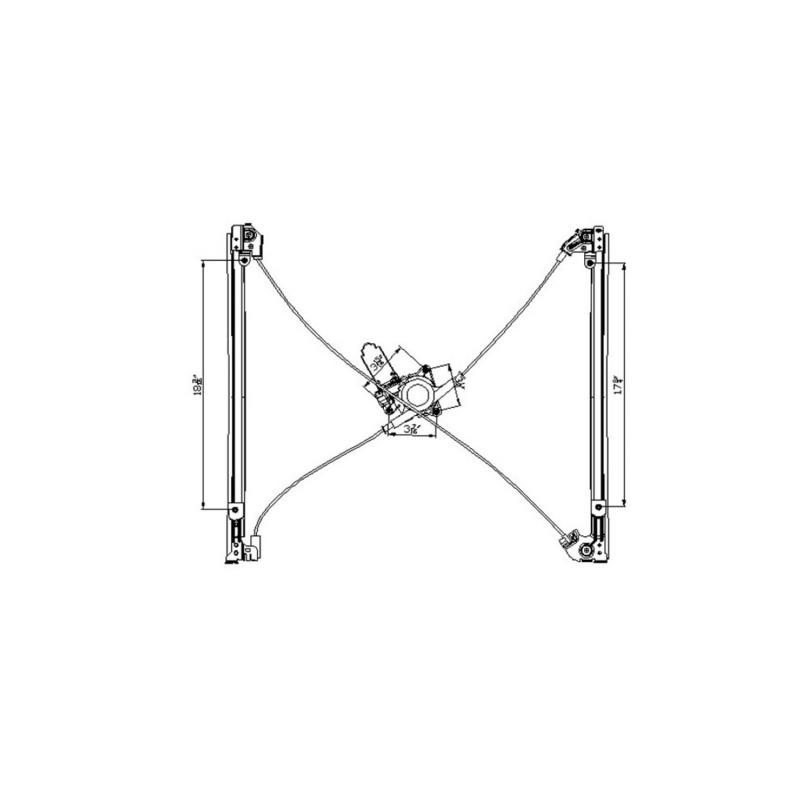 TYC 660143 Power Window Motor and Regulator Assembly product image 4 of 4