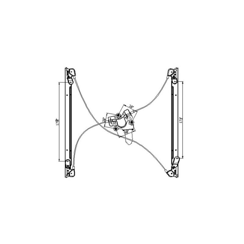 TYC 660145 Power Window Motor and Regulator Assembly product image 1 of 4