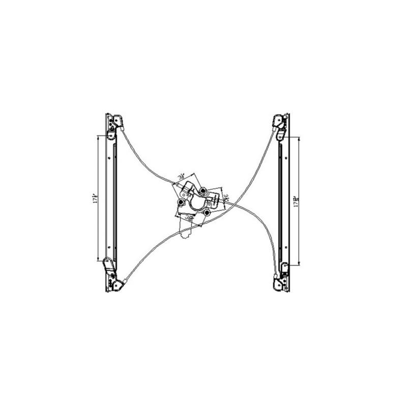 TYC 660146 Power Window Motor and Regulator Assembly product image 1 of 1