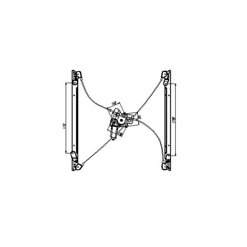 TYC 660148 Power Window Motor and Regulator Assembly product image 1 of 1