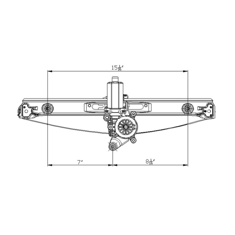 TYC 660385 Power Window Motor and Regulator Assembly product image 1 of 1
