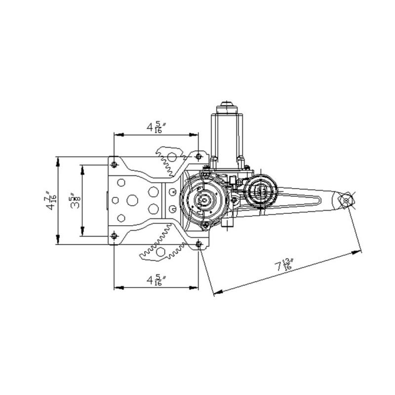 TYC 660389 Power Window Motor and Regulator Assembly product image 1 of 1