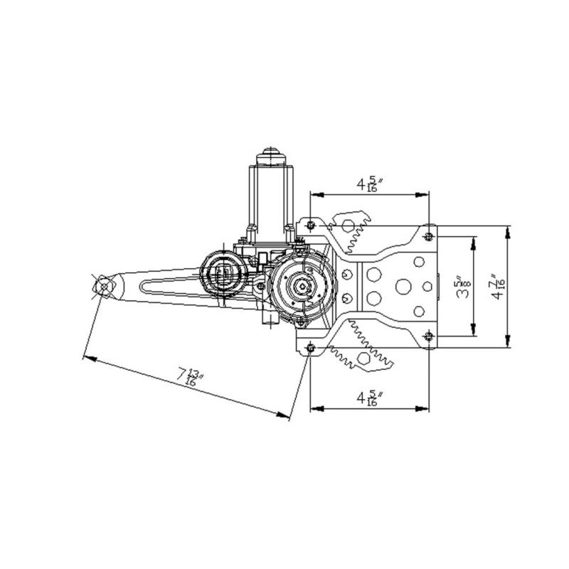 TYC 660390 Power Window Motor and Regulator Assembly product image 1 of 1