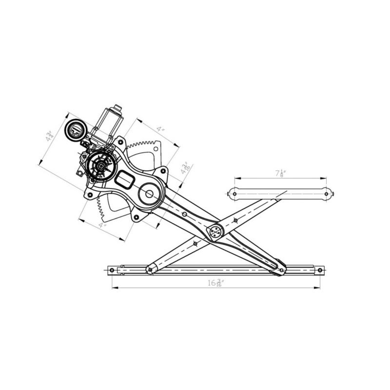 TYC 660405 - Power Window Motor and Regulator Assembly TYC 660405 Power Window Motor and Regulator Assembly product image 1 of 1