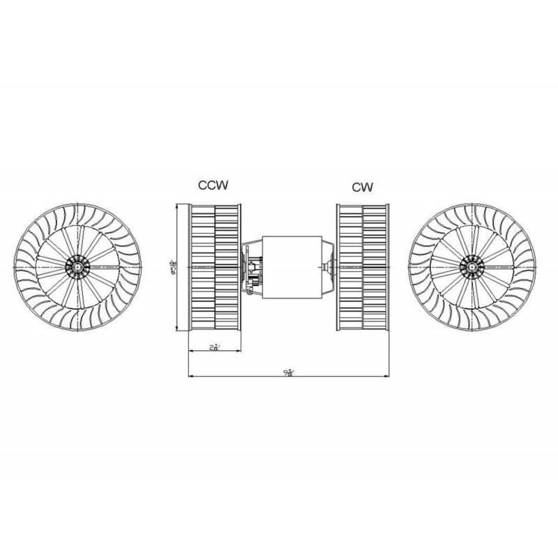 TYC 700180 HVAC Blower Motor product image 4 of 6