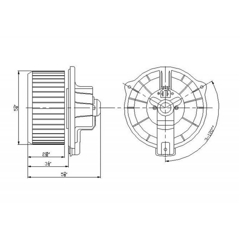 TYC 700181 HVAC Blower Motor product image 1 of 1