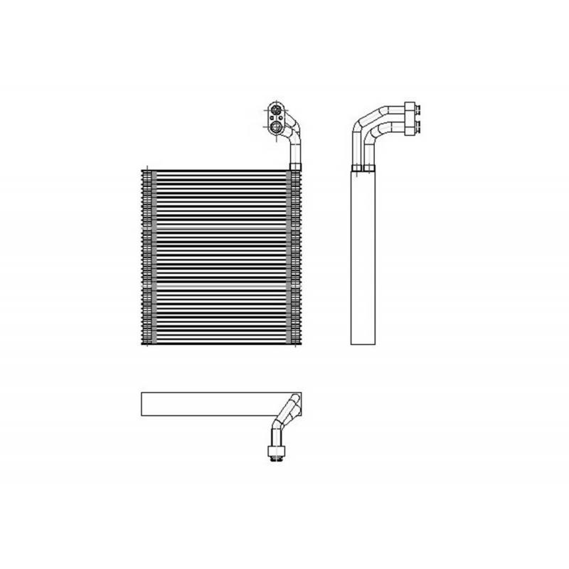 TYC 97124 A/C Evaporator Core product image 1 of 1