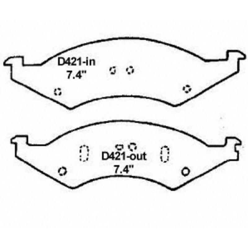 Wagner Brake SX421A Disc Brake Pad product image 1 of 1