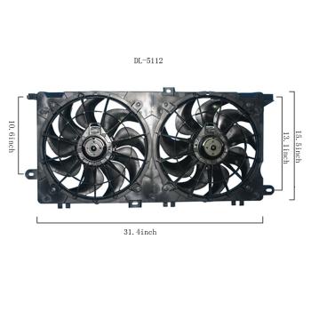 Agility Auto Parts 6012105 Dual Radiator and Condenser Fan Assembly product image 1 of 2