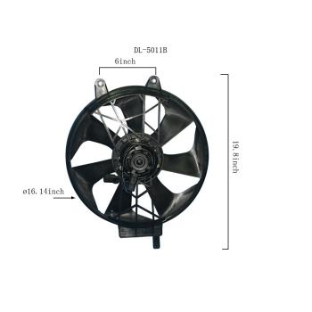 Agility Auto Parts 6017101 - Dual Radiator and Condenser Fan Assembly Agility Auto Parts 6017101 Dual Radiator and Condenser Fan Assembly product image 1 of 2