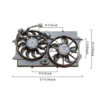 Agility Auto Parts 6018437 Dual Radiator and Condenser Fan Assembly product image 1 of 2
