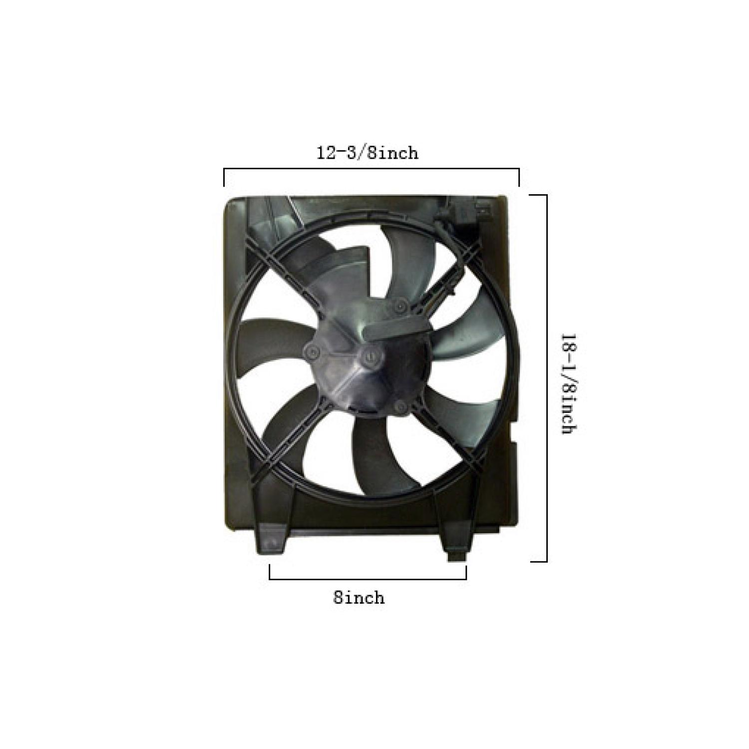 Agility Auto Parts 6020104 - A/C Condenser Fan Assembly Agility Auto Parts 6020104 A/C Condenser Fan Assembly product image 1 of 2