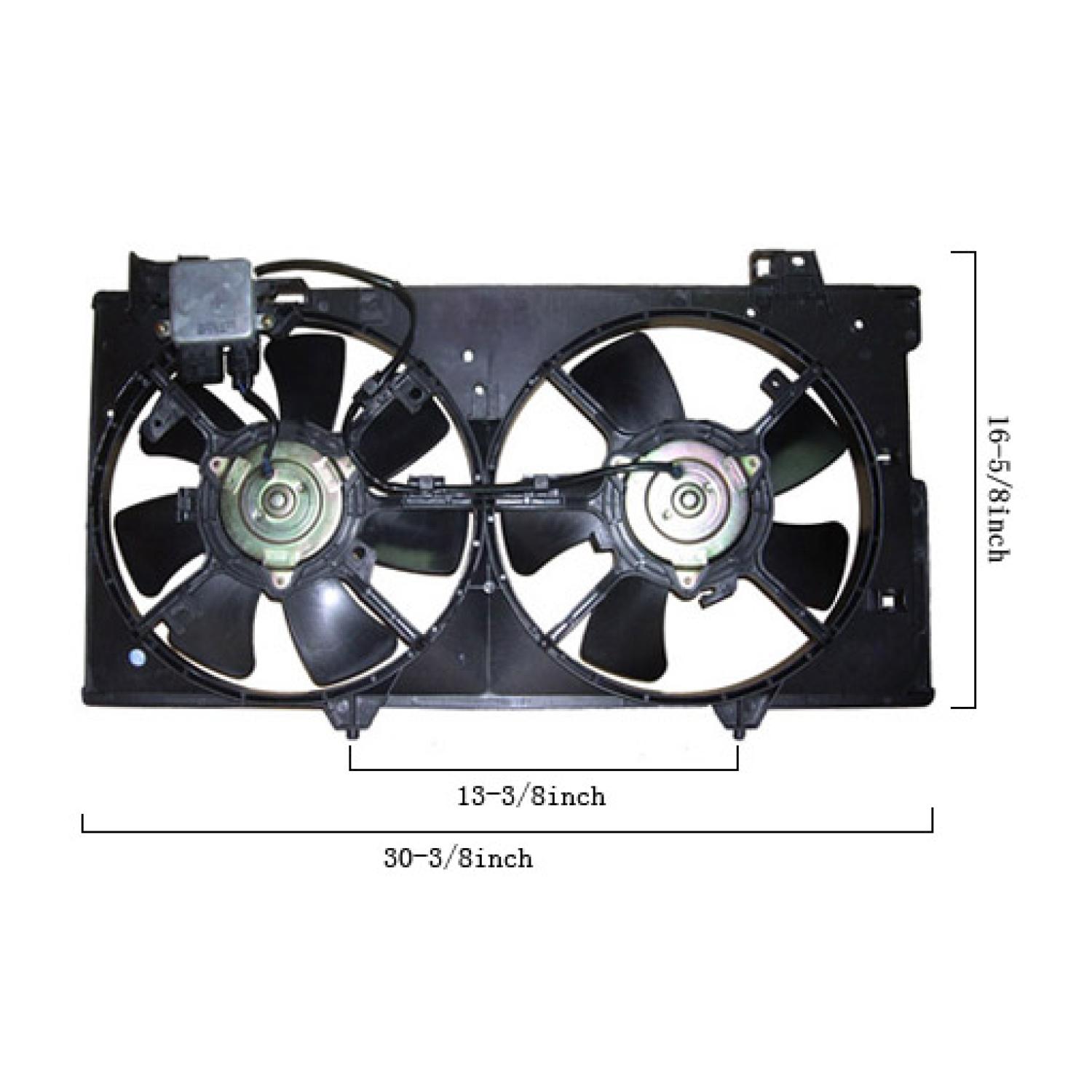 Agility Auto Parts 6028120 Dual Radiator and Condenser Fan Assembly product image 1 of 2