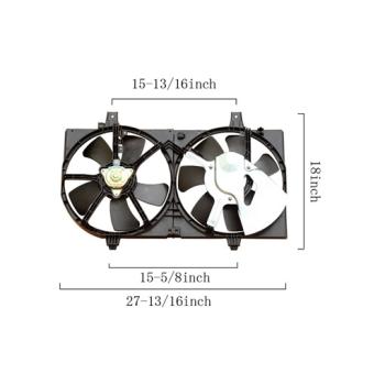 Agility Auto Parts 6029127 - Dual Radiator and Condenser Fan Assembly Agility Auto Parts 6029127 Dual Radiator and Condenser Fan Assembly product image 1 of 2