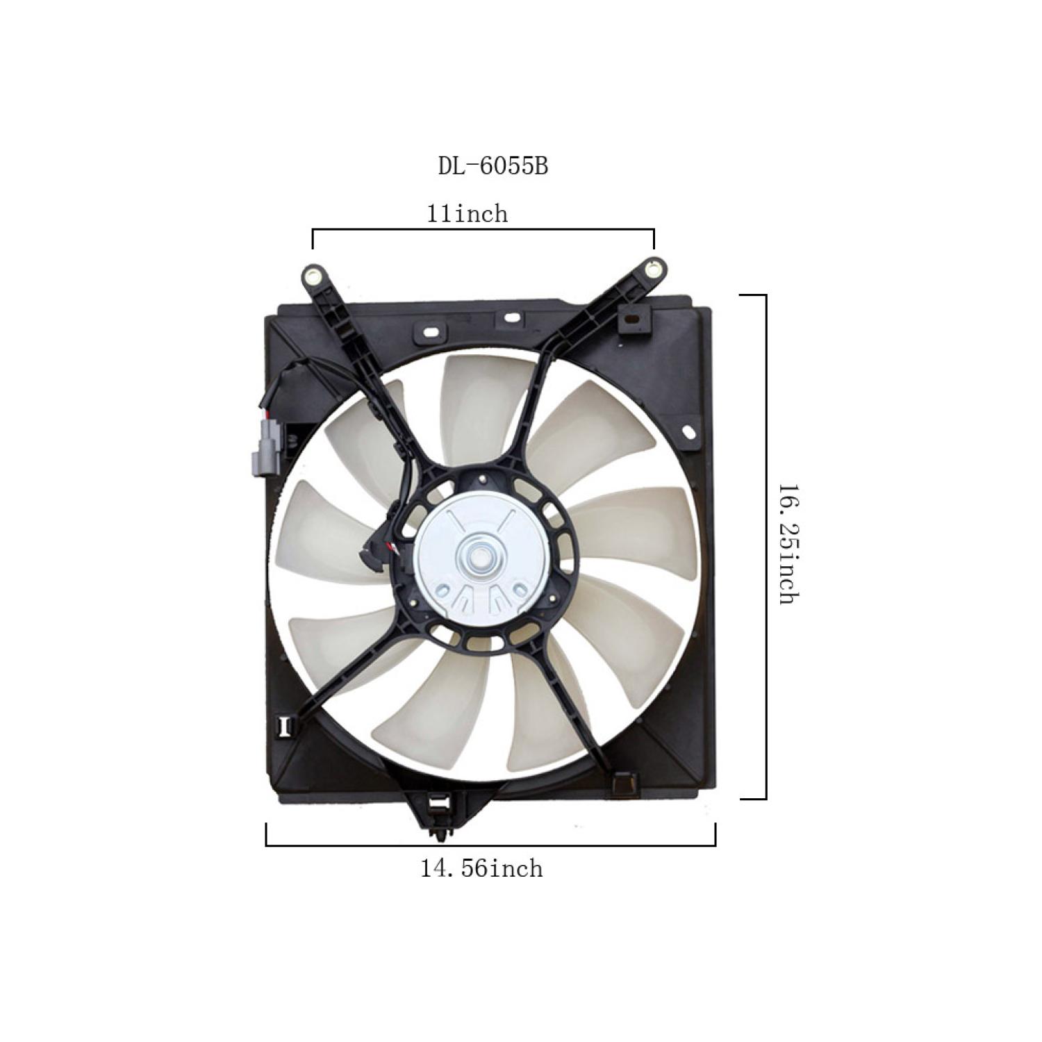 Agility Auto Parts 6034103 - A/C Condenser Fan Assembly Agility Auto Parts 6034103 A/C Condenser Fan Assembly product image 1 of 2