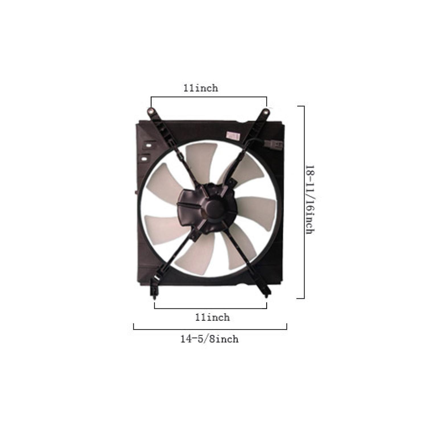 Agility Auto Parts 6034111 - A/C Condenser Fan Assembly Agility Auto Parts 6034111 A/C Condenser Fan Assembly product image 1 of 2