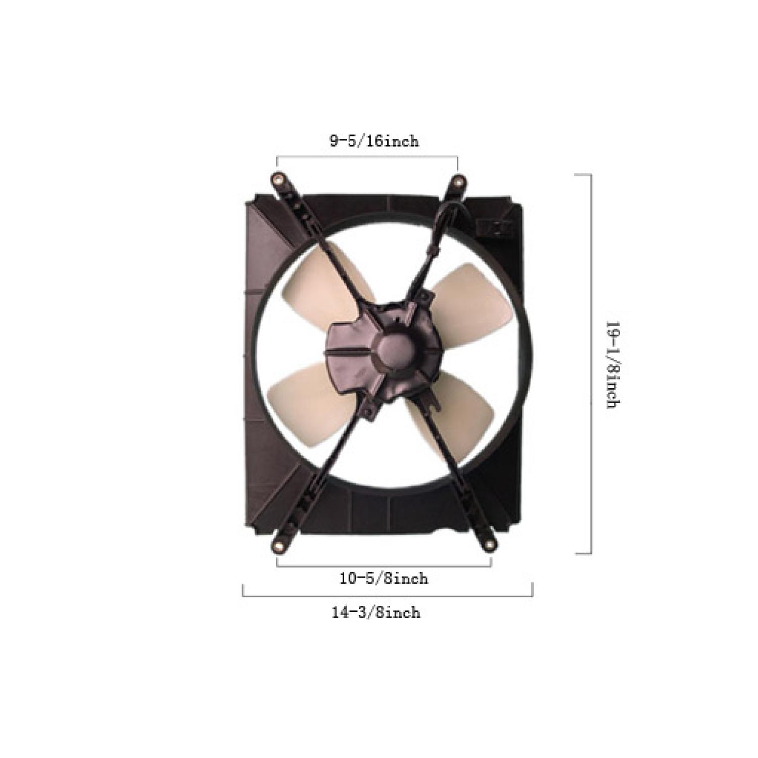 Agility Auto Parts 6034120 - A/C Condenser Fan Assembly Agility Auto Parts 6034120 A/C Condenser Fan Assembly product image 1 of 2