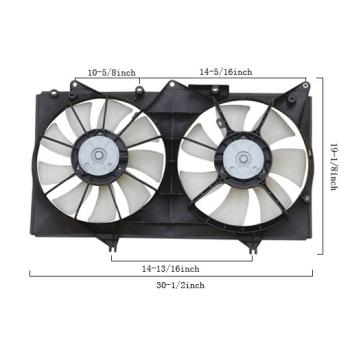 Agility Auto Parts 6034127 - Dual Radiator and Condenser Fan Assembly Agility Auto Parts 6034127 Dual Radiator and Condenser Fan Assembly product image 1 of 1