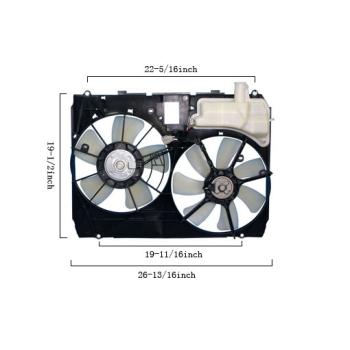 Agility Auto Parts 6034140 - Dual Radiator and Condenser Fan Assembly Agility Auto Parts 6034140 Dual Radiator and Condenser Fan Assembly product image 1 of 2