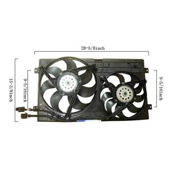 Agility Auto Parts 6035101 Dual Radiator and Condenser Fan Assembly product image 1 of 2