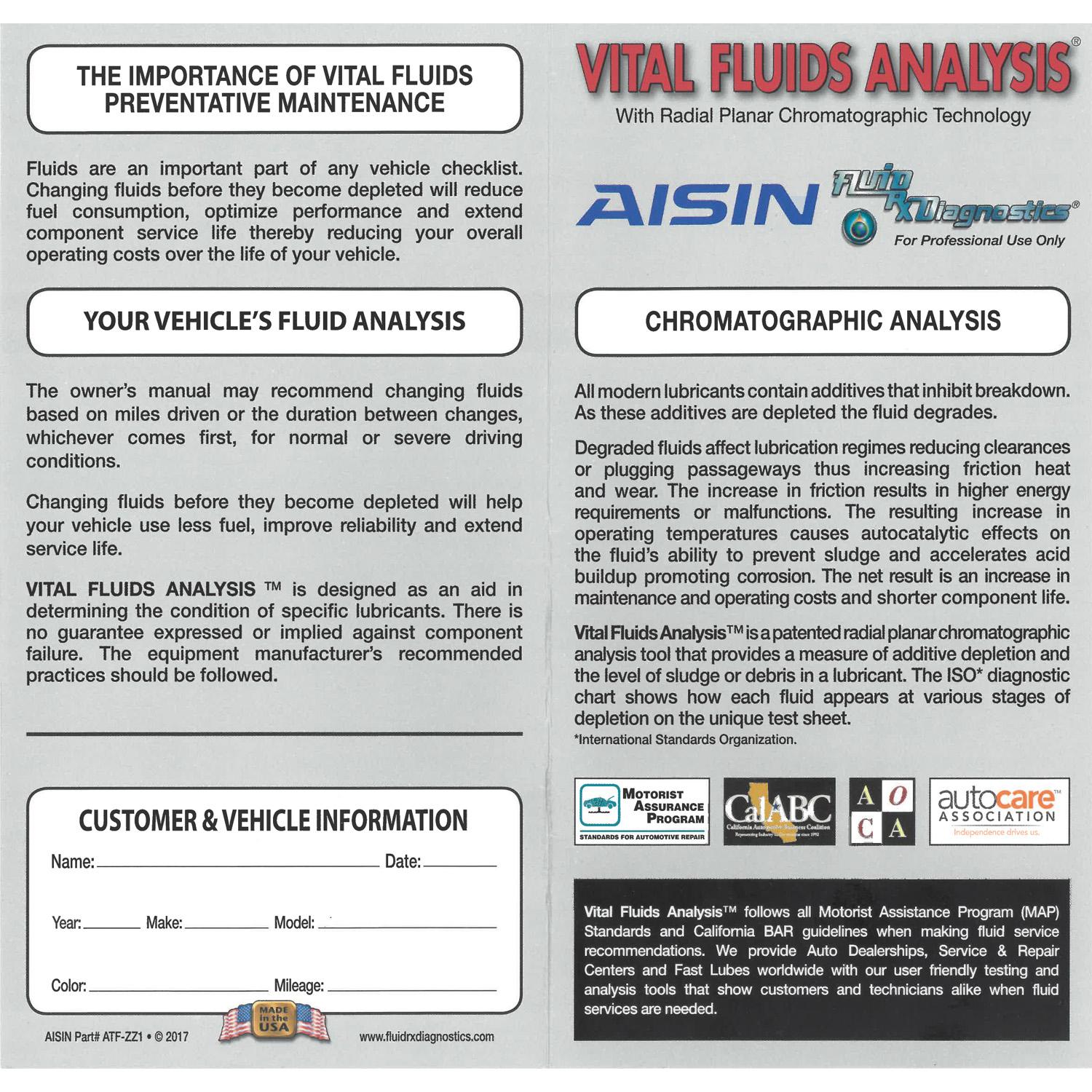 AISIN ATFZZ1 - Auto Trans Fluid AISIN ATFZZ1 Auto Trans Fluid product image 2 of 3