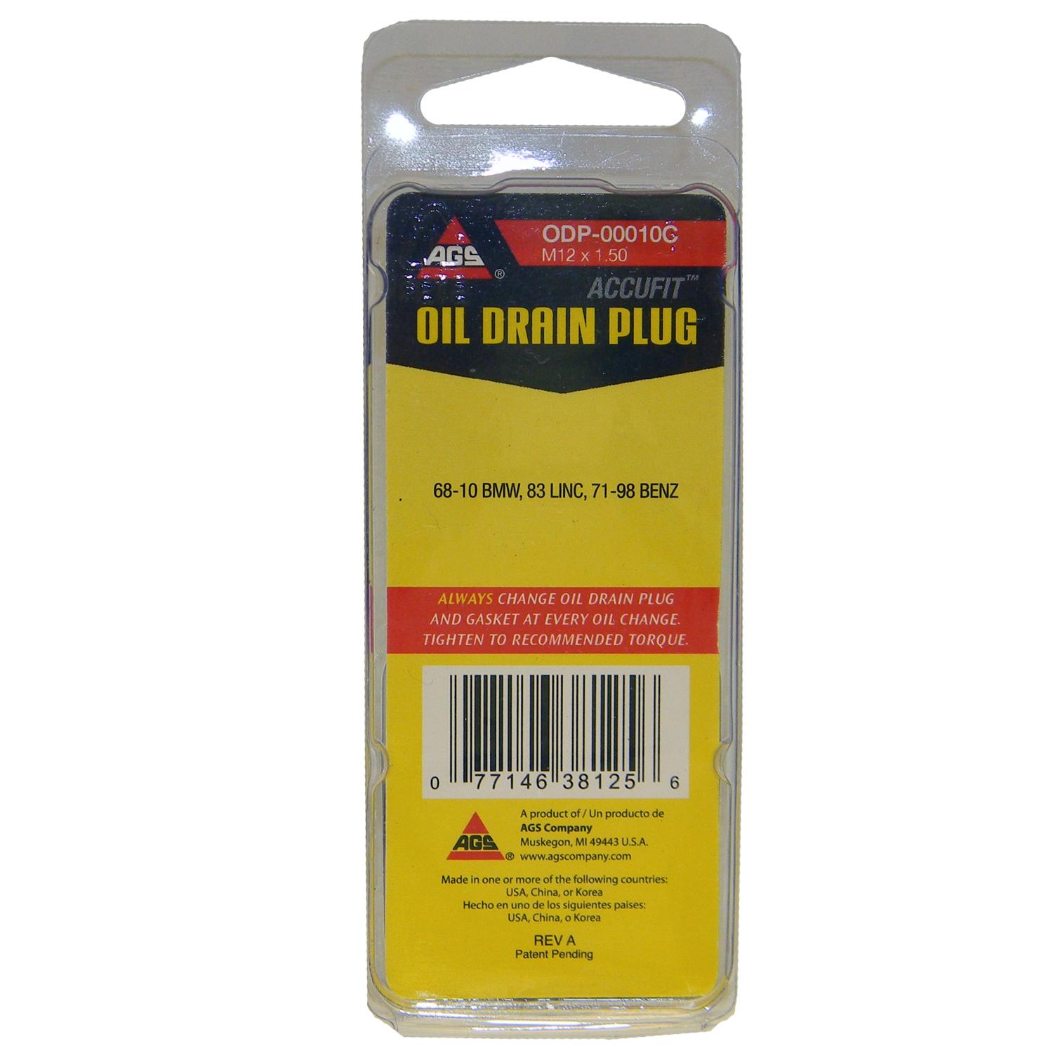 American Grease Stick (AGS) ODP00010C - Engine Oil Drain Plug American Grease Stick (AGS) ODP00010C Engine Oil Drain Plug product image 3 of 3
