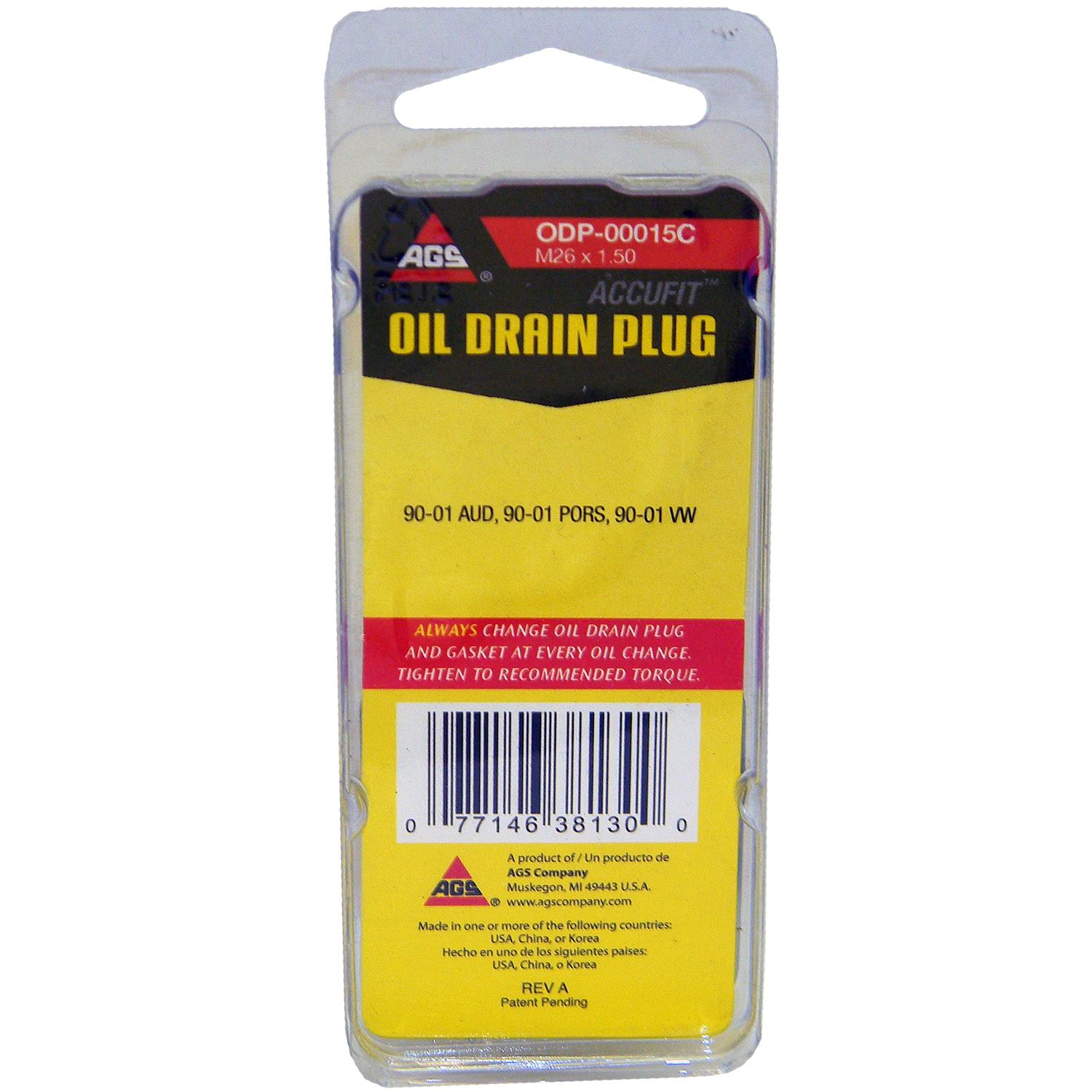 American Grease Stick (AGS) ODP00015C Engine Oil Drain Plug product image 3 of 3