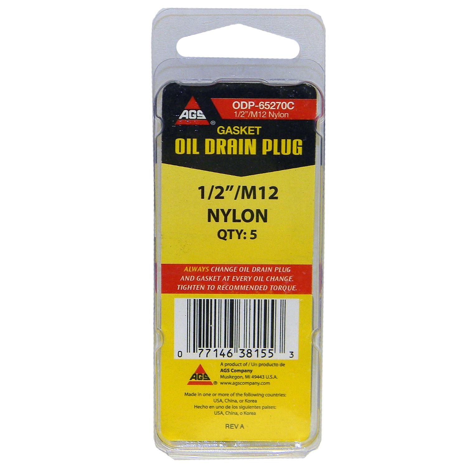 American Grease Stick (AGS) ODP65270C Engine Oil Drain Plug Gasket product image 2 of 3