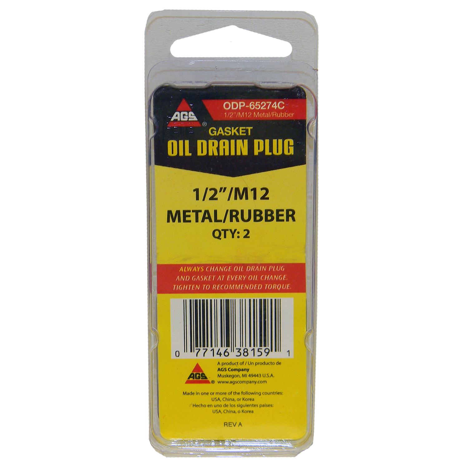 American Grease Stick (AGS) ODP65274C Engine Oil Drain Plug Gasket product image 2 of 3